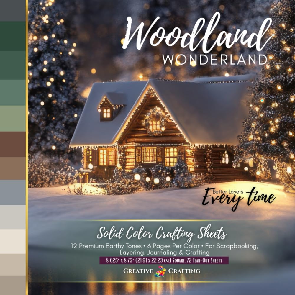 Woodland Wonderland Solid Colors Paper Pad – 8.5 × 8.5 Square, 72 Tear-Out Sheets: 12 Premium Earthy Tones • 6 Pages Per Color • For Scrapbooking, Layering, Journaling & Crafting baixar livro de graça