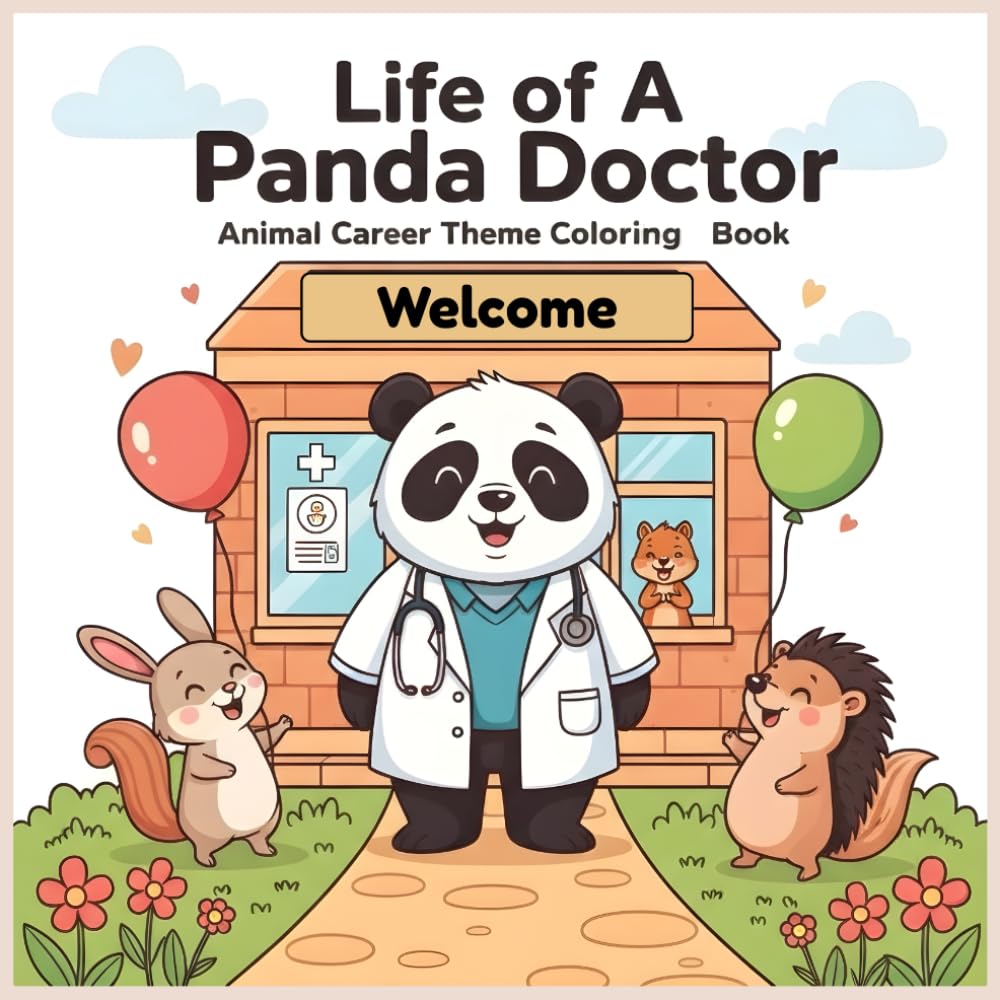 ler totalmente Life of a Panda Doctor: A Cozy Animal Career Coloring Adventure for Kids Ages 4-8: Cute Animal Occupations Coloring Book with Fun Panda Doctor Scenes,... Coloring Book - Career Theme Book Series)