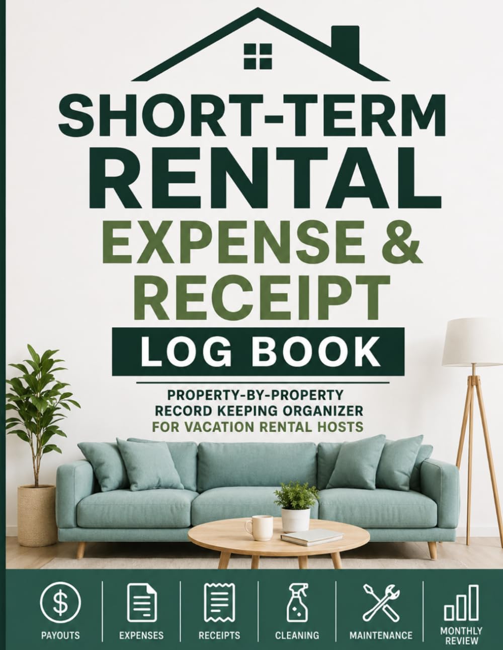 capítulo por capítulo baixar Short-Term Rental Expense & Receipt Log Book: Bookkeeping Organizer for Vacation Rental Hosts to Track Income Expenses, Receipts and Cleaning also Maintenance and Monthly Financial Activity