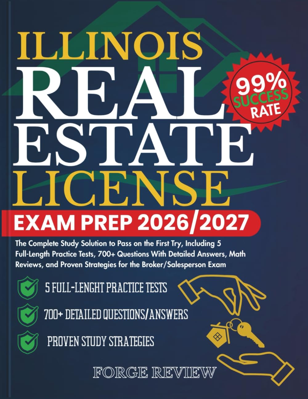 ler totalmente ILLINOIS Real Estate License Exam Prep 2026/2027: The Complete Study Solution to Pass on the First Try, Including 5 Full-Length Practice Tests, 700+... Strategies for the Broker/Salesperson Exam