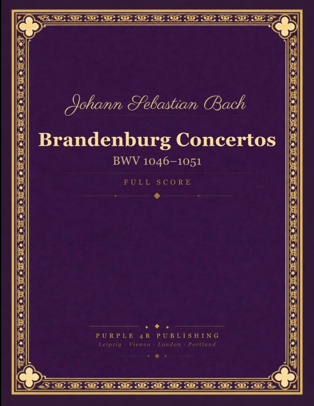 ler totalmente Bach: Brandenburg Concertos BWV 1046-1051 - Complete Set Full Orchestral Score