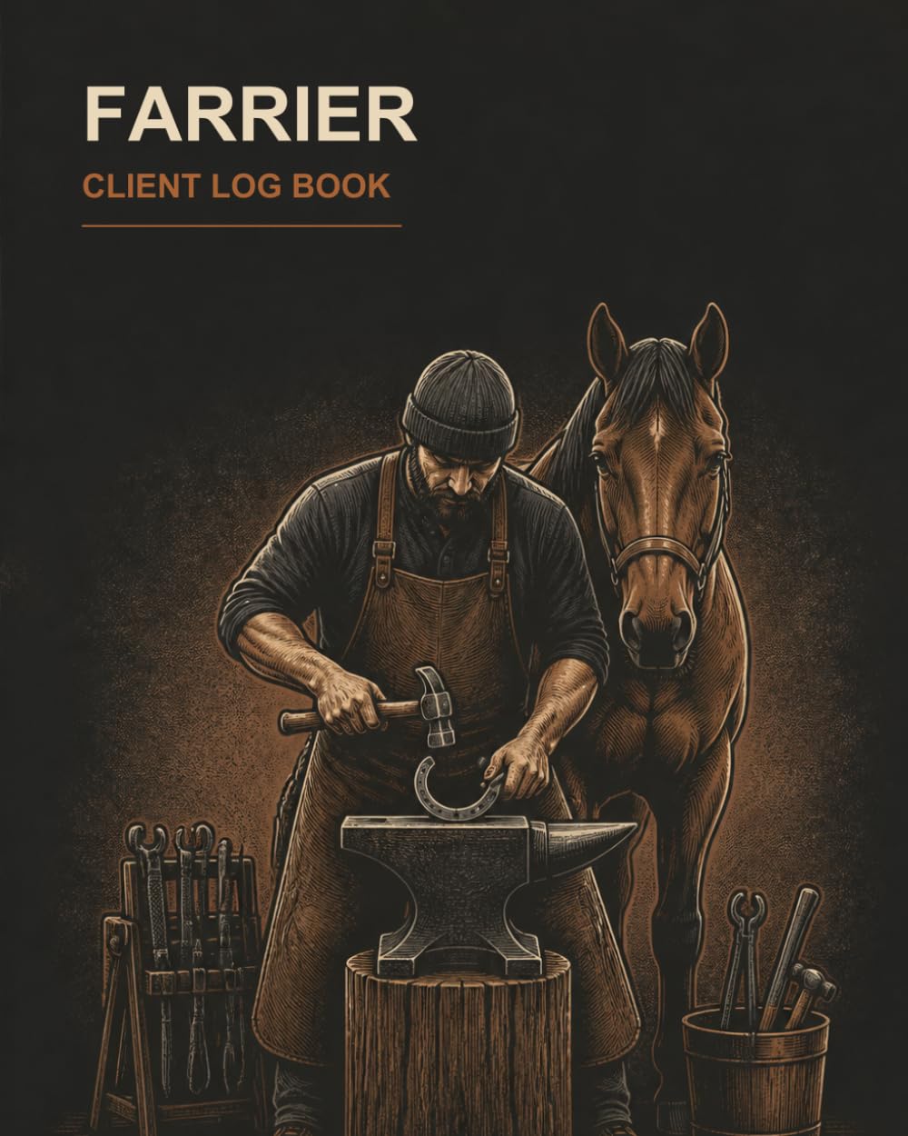 ler totalmente Farrier Client Log Book: Horse, Hoof Care, Appointment and Service Visit Record Book for Professional Farriers