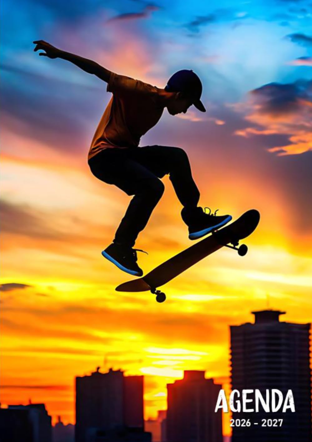 capítulo por capítulo baixar Agenda Scolaire 2026 2027 Skateboard: Planificateur Journalier 1 Jour par Page Pour Filles et Garçons | Format A5 (French Edition)