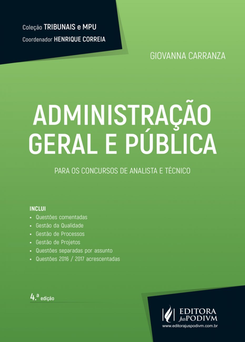 Administração Geral e Pública: Para os Concursos de Analista e Técnico baixar o livro de graça