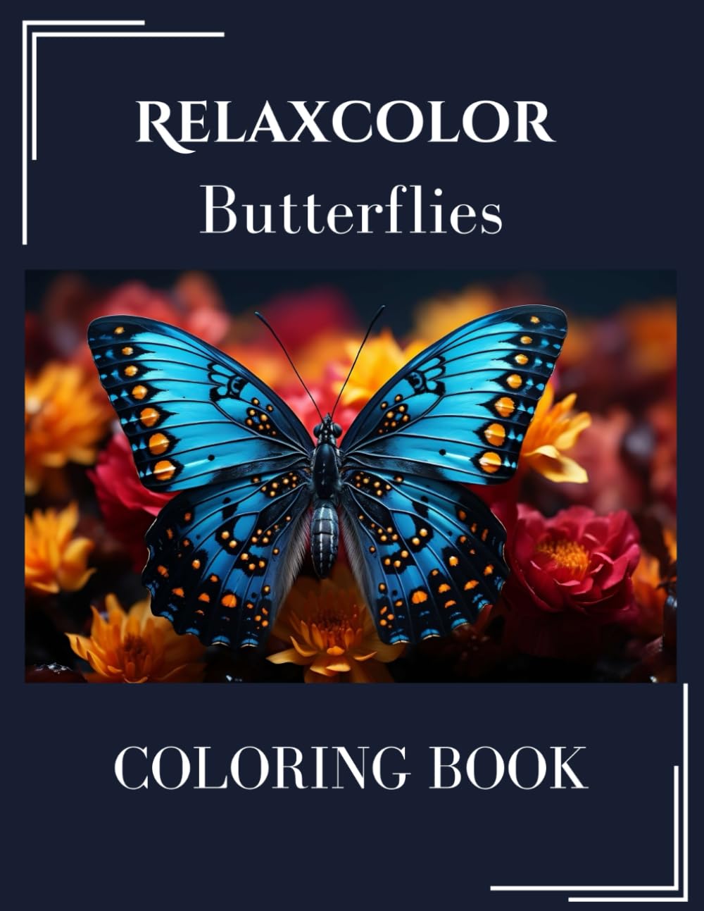 ler totalmente RELAXCOLOR:Coloring Book For Adults: Butterflies (Spanish Edition)