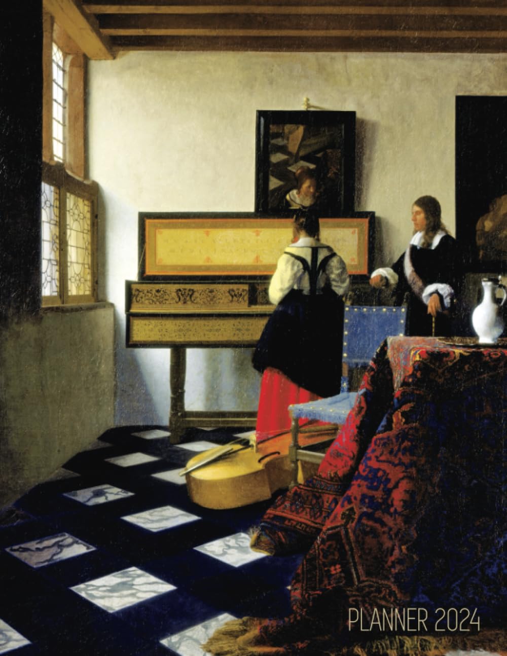 Johannes Vermeer Daily Planner 2024: The Music Lesson Painting | Artistic Year Agenda With Stylish Dutch Master Painting baixar o livro de graça