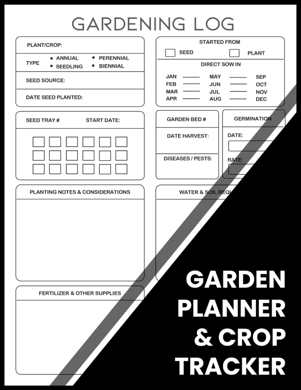 Garden Planner & Crop Tracker: Monitor Planting Progress, Harvest Yields, and Soil Health