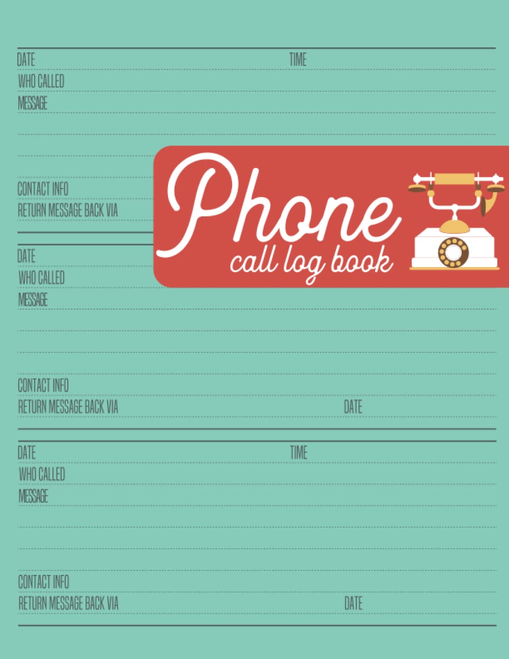 capítulo por capítulo baixar phone call log book: phone call log book telephone message tracker and notebook