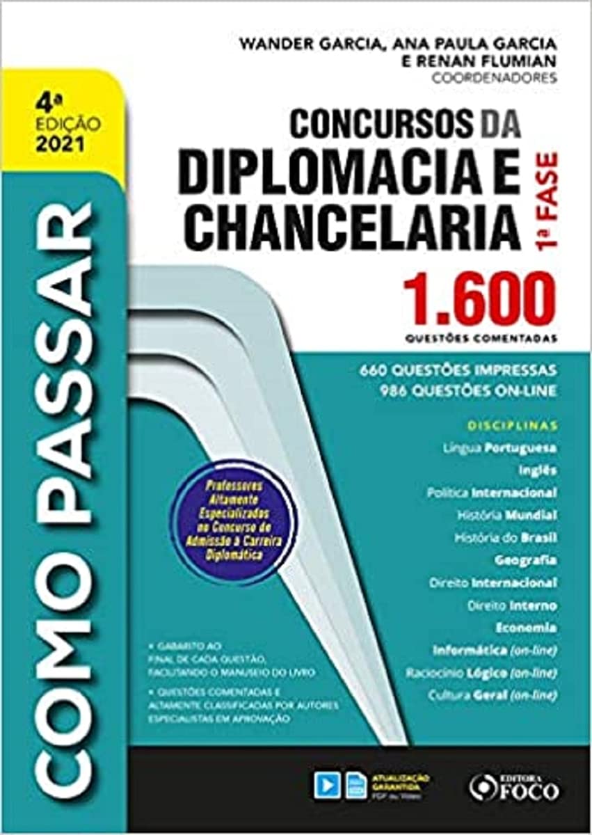 COMO PASSAR EM CONCURSOS DA DIPLOMACIA E CHANCELARIA - 1.600 QUESTÕES COMENTADAS - 4ªED - 2021 baixar livro de graça
