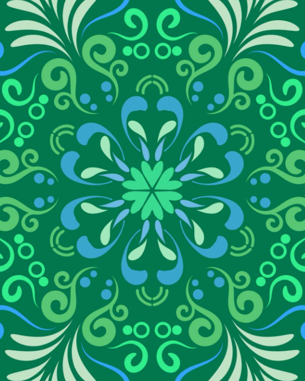 Mandala 2021 Daily Planner with Sudoku a Day: Green Blue Bohemian Planning by Day Calendar Jan-Dec 2021 baixar livro de graça