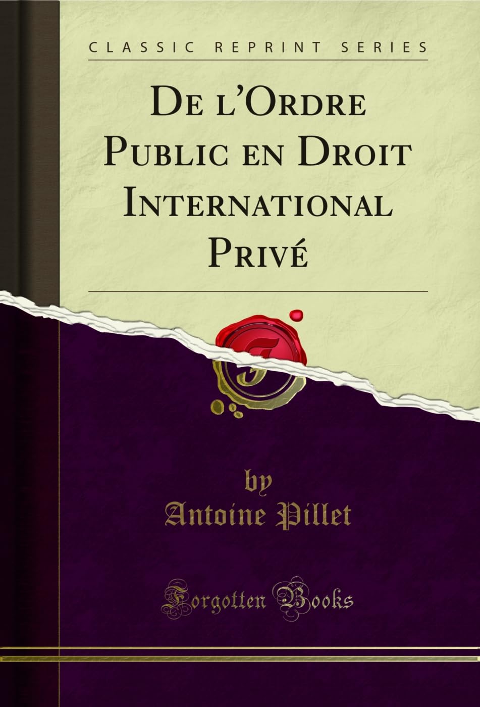 capítulo por capítulo baixar De l'Ordre Public en Droit International Privé (Classic Reprint) (French Edition)