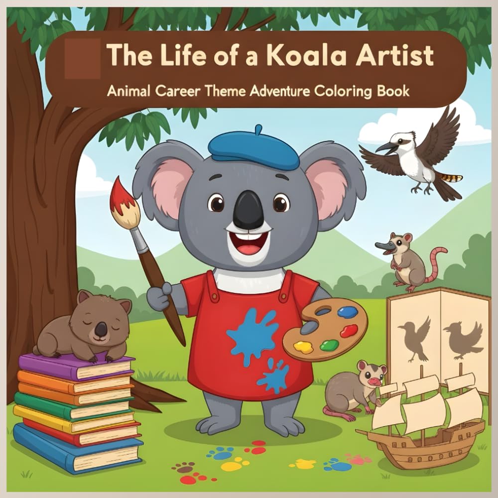 The Life of a Koala Artist: Cozy Coloring Book for Kids Ages 4–8: Cute Animal Career Coloring Adventure with Fun Art Scenes, Easy Outlines, and... Coloring Book - Career Theme Book Series) baixar o livro de graça