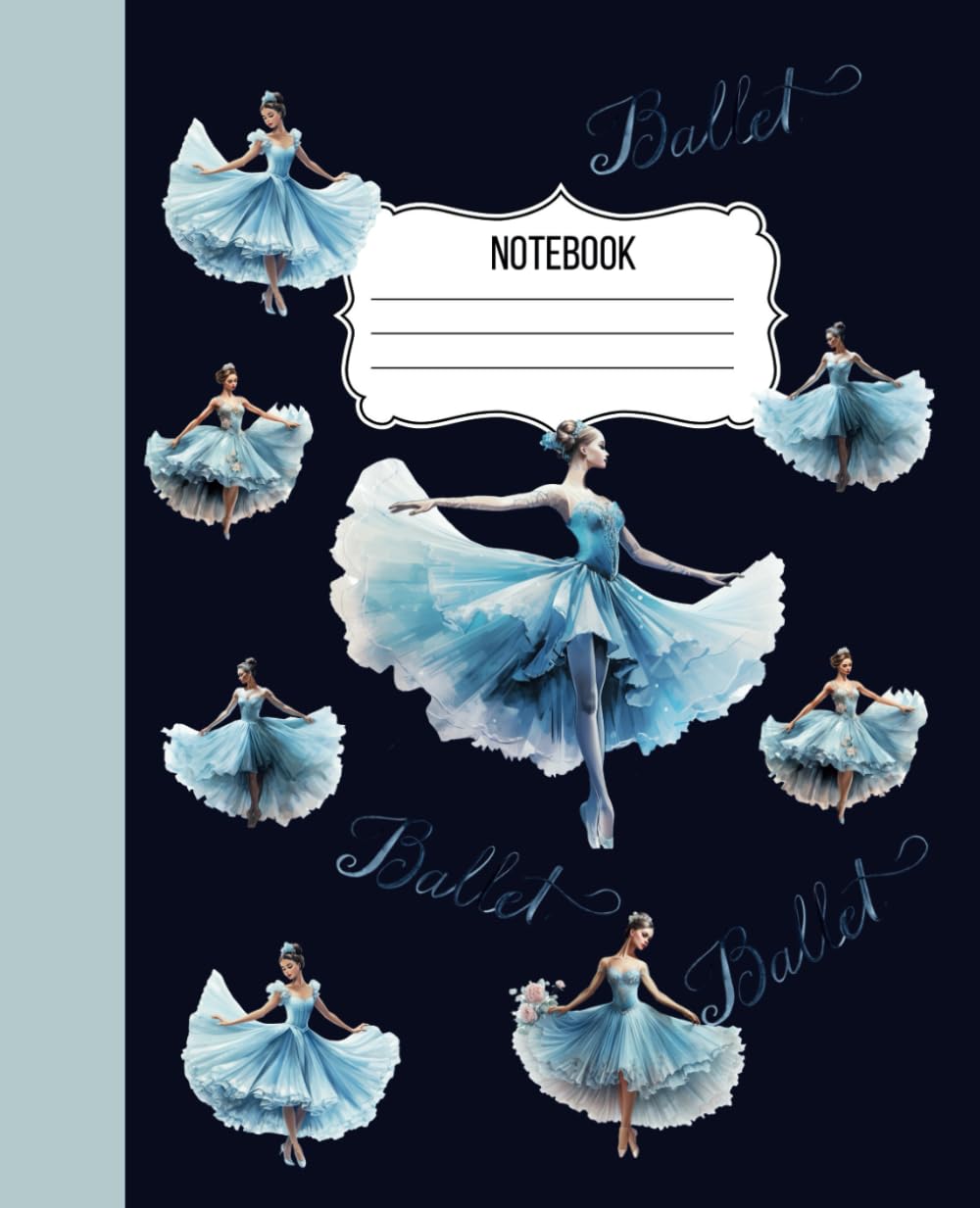 ler totalmente Ballerinas Notebook: Unique Wide Ruled Lined Paper Notebook for Ballet Dancers | Aesthetic Journal for Students and Adults | Lovely Ballet-Themed Gift Idea |110 Pages | 7.5 x 9.25 Inch Size