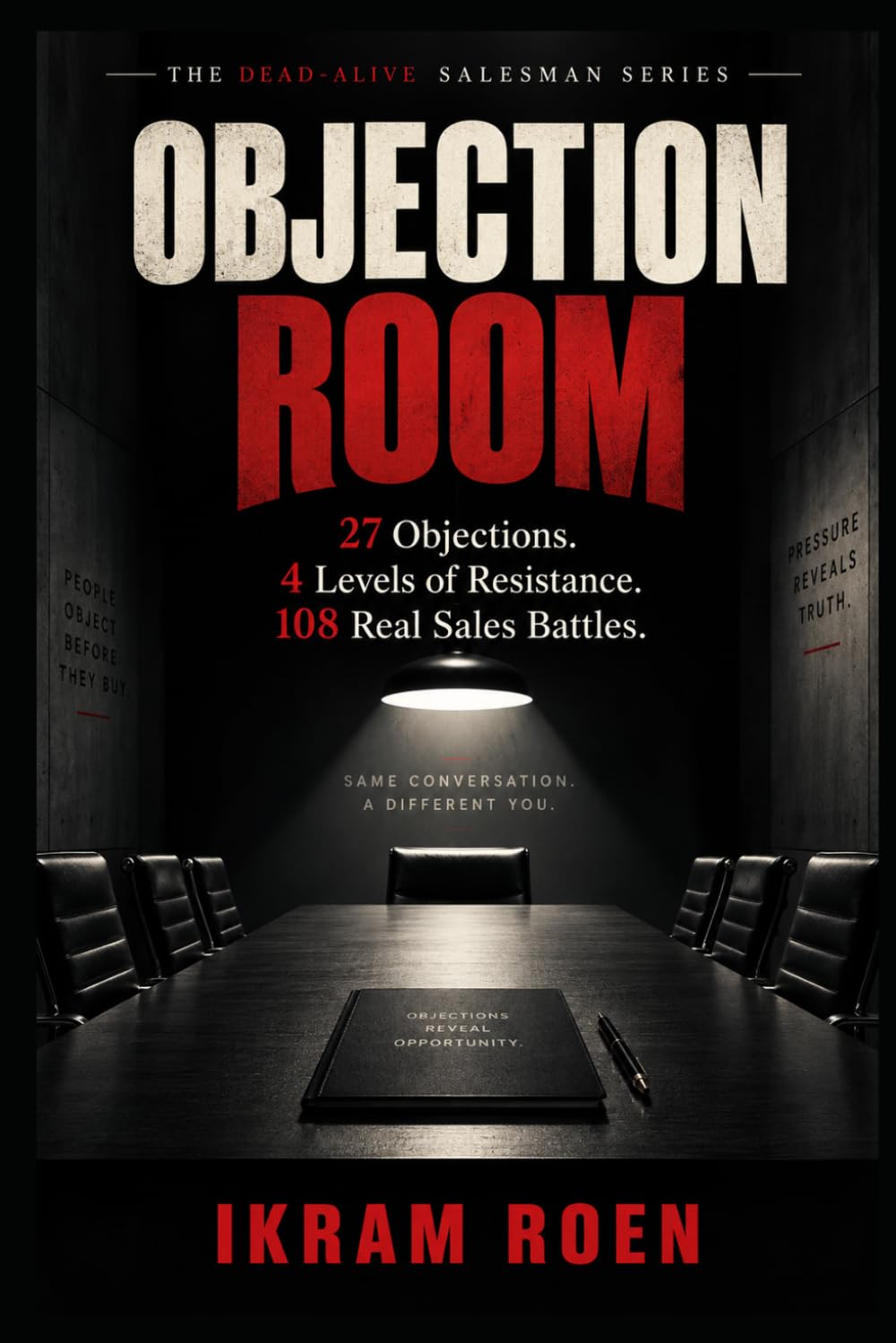 OBJECTION ROOM: 27 OBJECTIONS. 4 LEVELS OF RESISTANCE. 108 REAL SALES BATTLES. (THE DEAD-ALIVE SALESMAN SERIES) baixar livro de graça