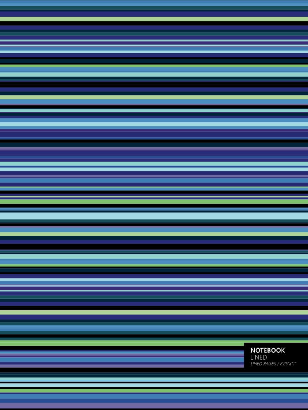 ler totalmente Lined Notebook - Lined Pages - 8.25" x 11": (Neon Blue Edition) Large Hard Cover 192 pages (8.25 x 11 inches / 20.96 x 27.94cm / Near A4)