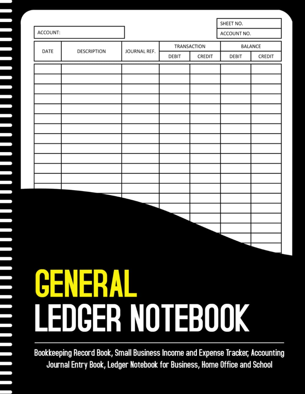 General Ledger Notebook: Ledger Books for Home & School Budget Tracking | Small Business Bookkeeping Income and Expense Record Budget Planner for Finance - 8.5" x 11" 100 Pages baixar o livro de graça