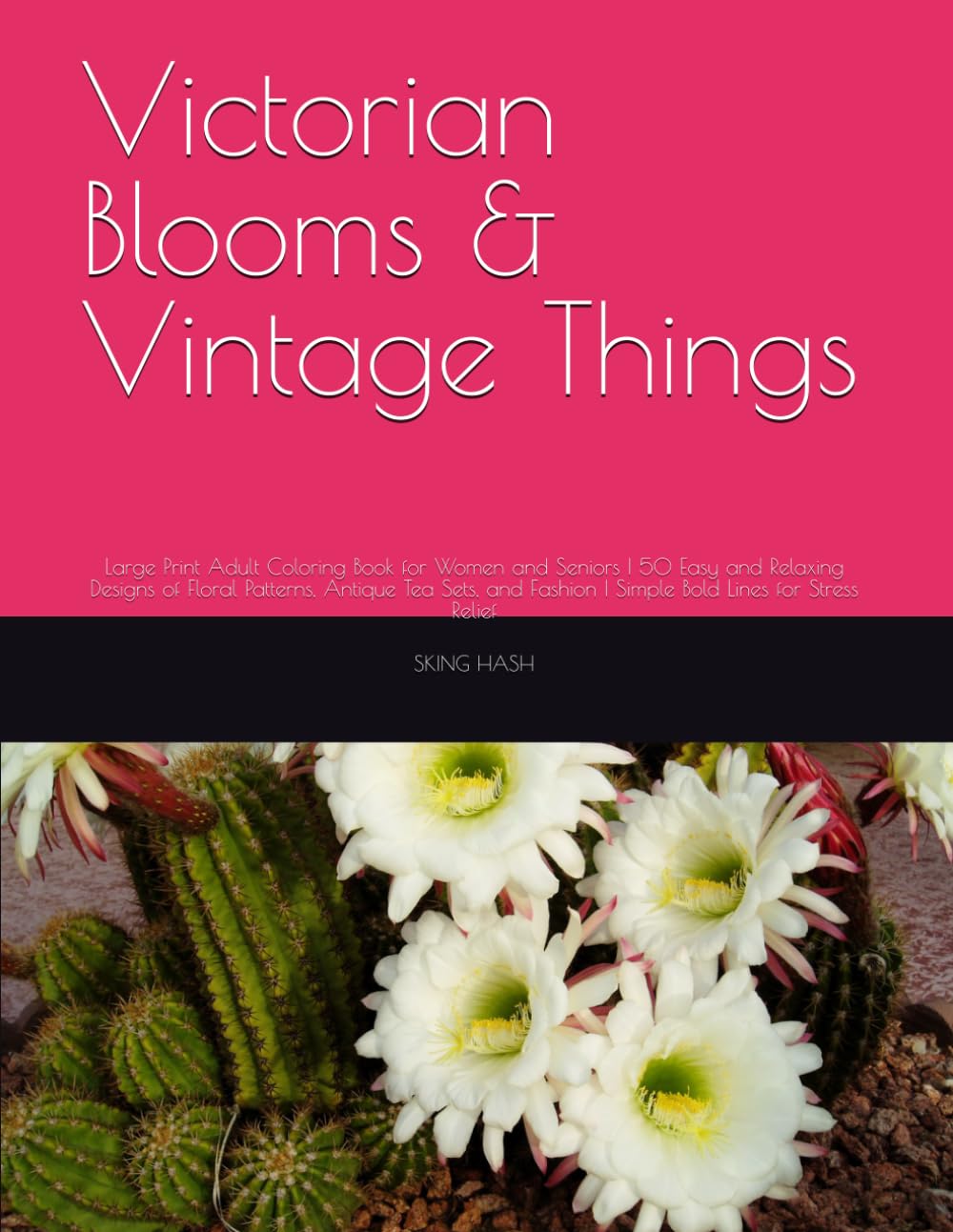 capítulo por capítulo baixar Victorian Blooms & Vintage Things: Large Print Adult Coloring Book for Women and Seniors | 50 Easy and Relaxing Designs of Floral Patterns, Antique... Fashion | Simple Bold Lines for Stress Relief