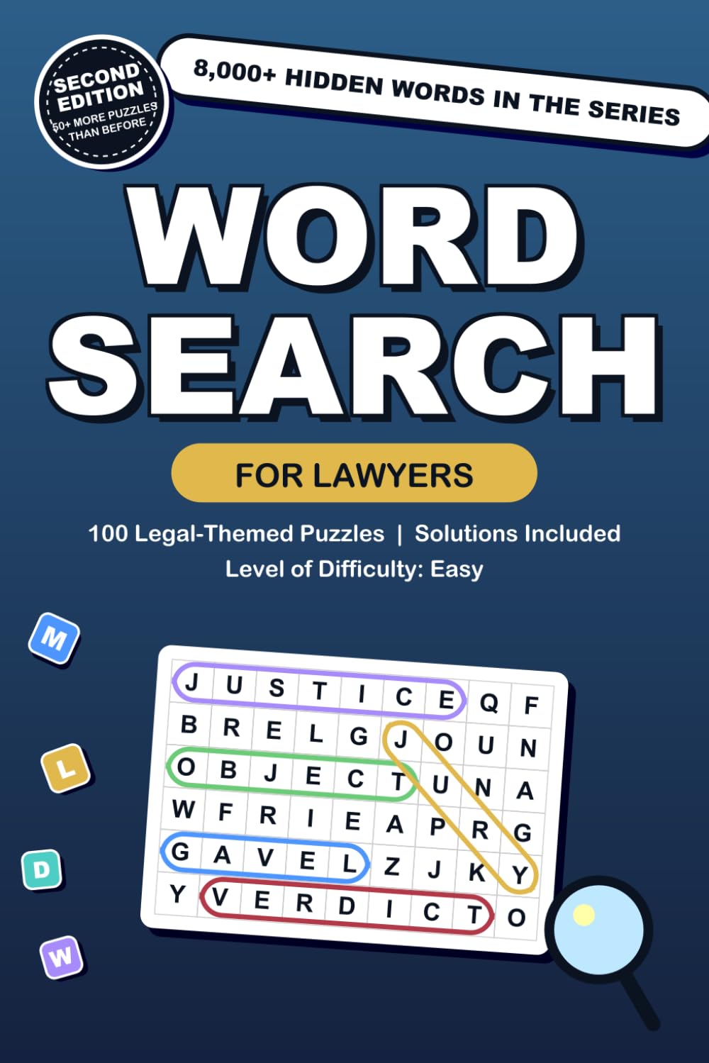 Word Search for Lawyers: 40 Legal-Themed Easy Word Search Puzzles for Attorneys, Law Students and Paralegals with Solutions baixar o livro de graça