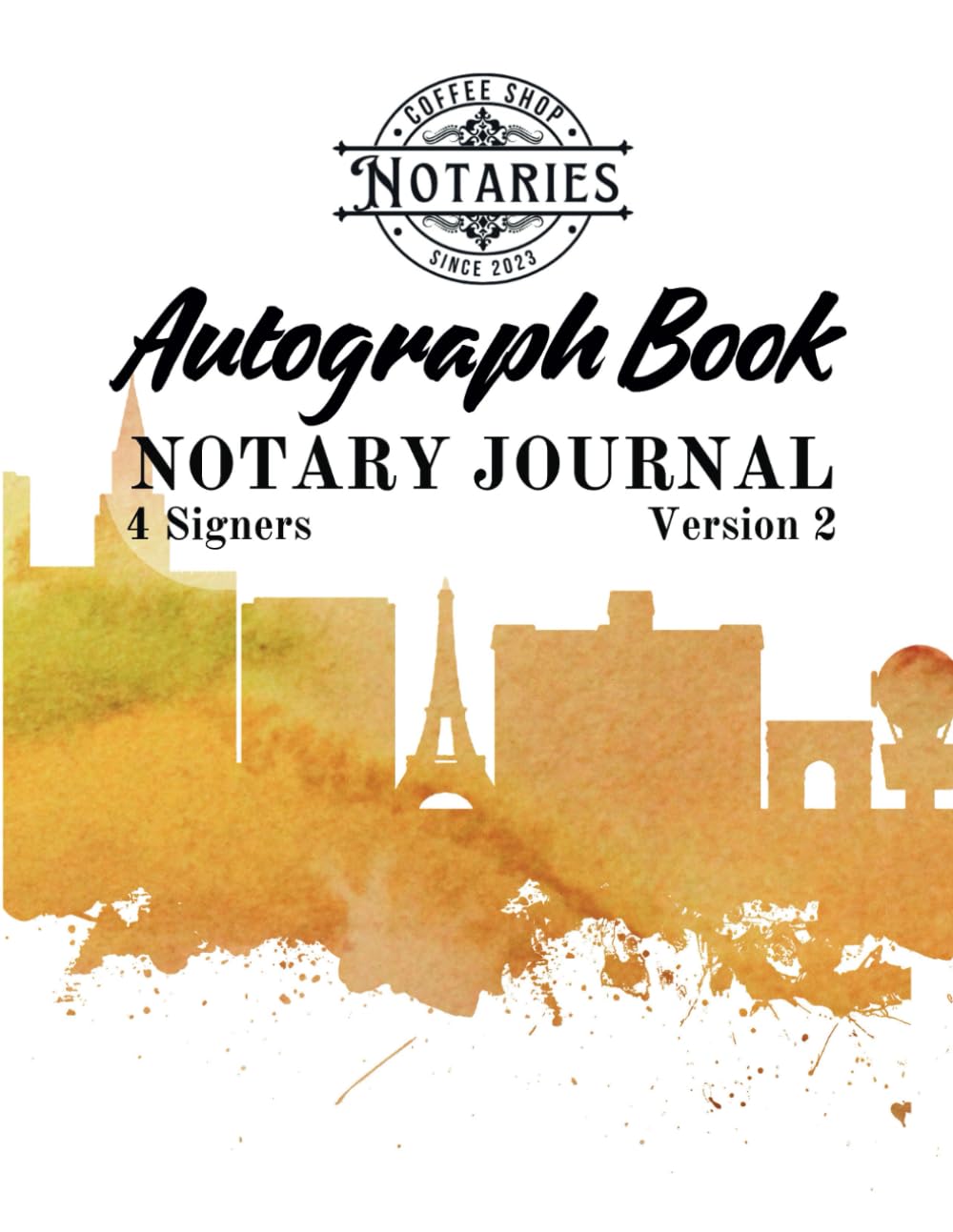 ler totalmente Notary Journal Version 2 - Pre-Filled Real Estate Docs & Extra Space | Easy-to-Read for Signing Agents:: Designed by Notaries for Notaries - Cover: Las Vegas (4 Signers per entry)