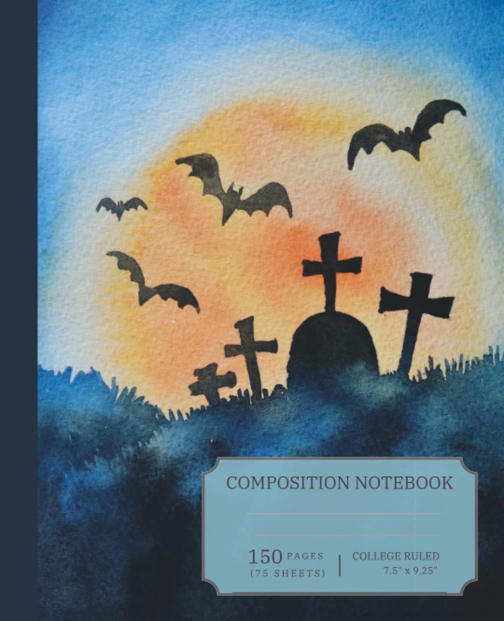 ler totalmente Composition Notebook College Ruled: Spooky Halloween Notebook | Witchcraft Magic Journal | Creepy Macabre Aesthetic | 150 Pages | 7.5” x 9.25”