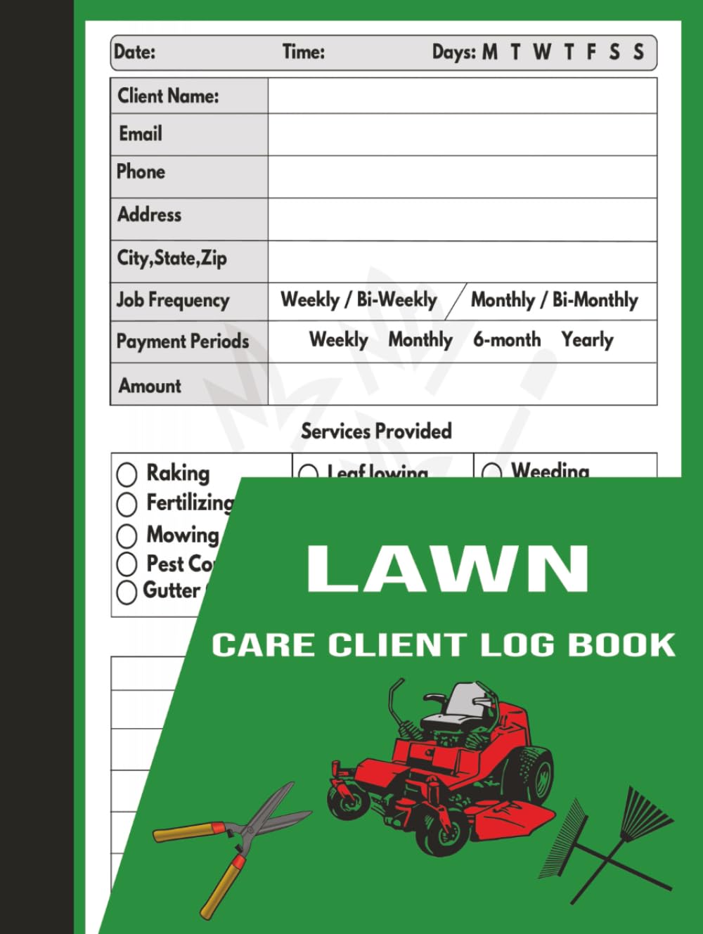 Lawn Care Client Log Book: Appointment logbook, simple lawn mowing and landscape, Track And Record Your Client's Information Easily baixar livro de graça