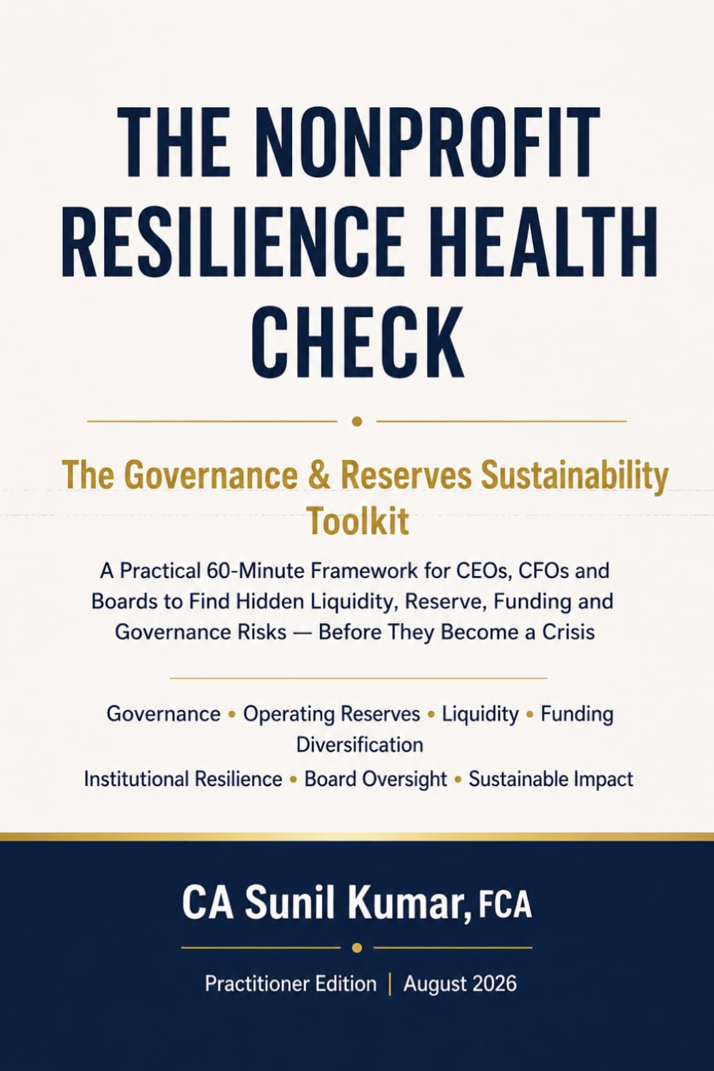 capítulo por capítulo baixar The Nonprofit Resilience Health Check: The Governance & Reserves Sustainability Toolkit (The Resilient Institution™)