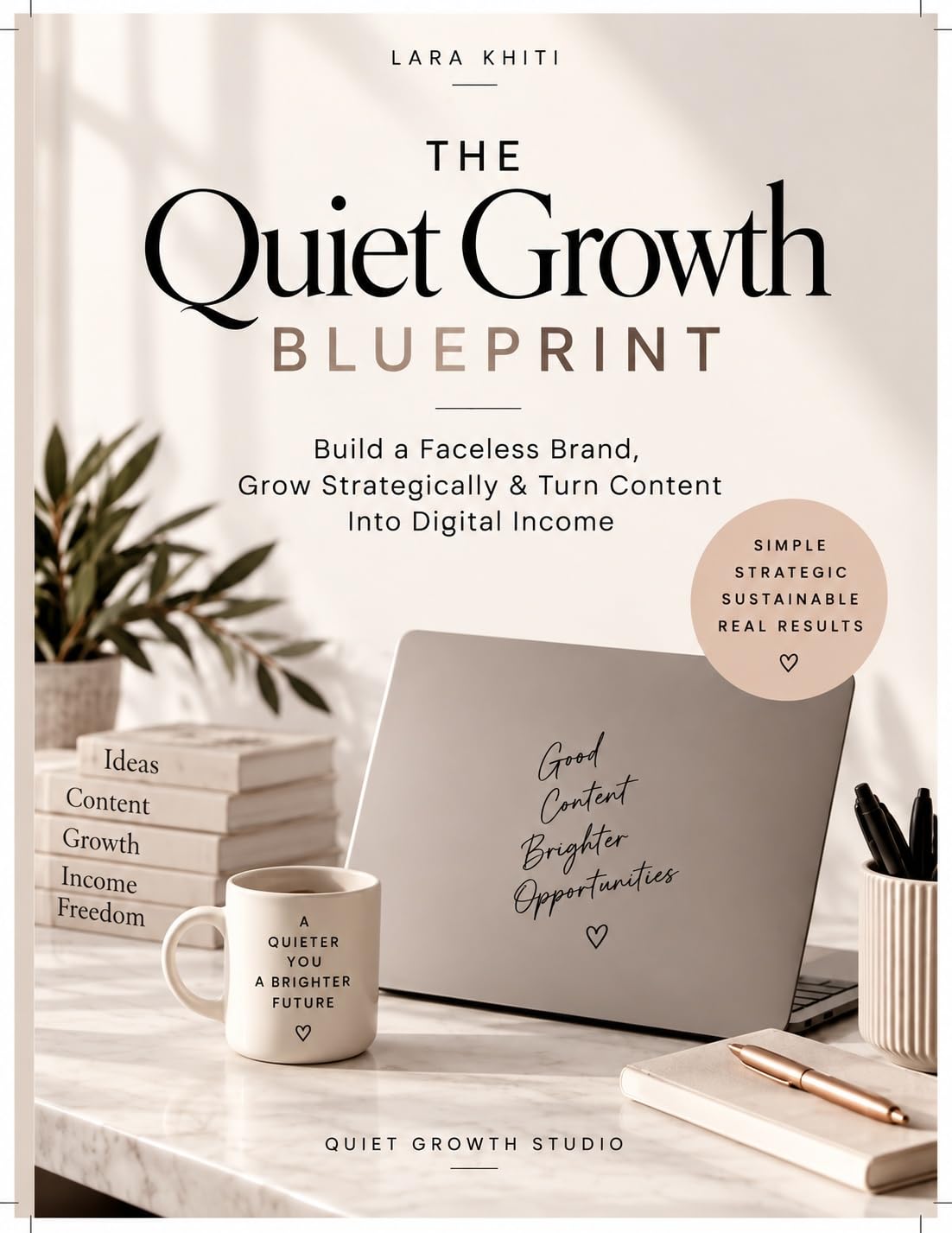 ler totalmente THE QUIET GROWTH BLUEPRINT: Build a Faceless Brand, Grow Strategically & Turn Content Into Digital Income (English Edition)