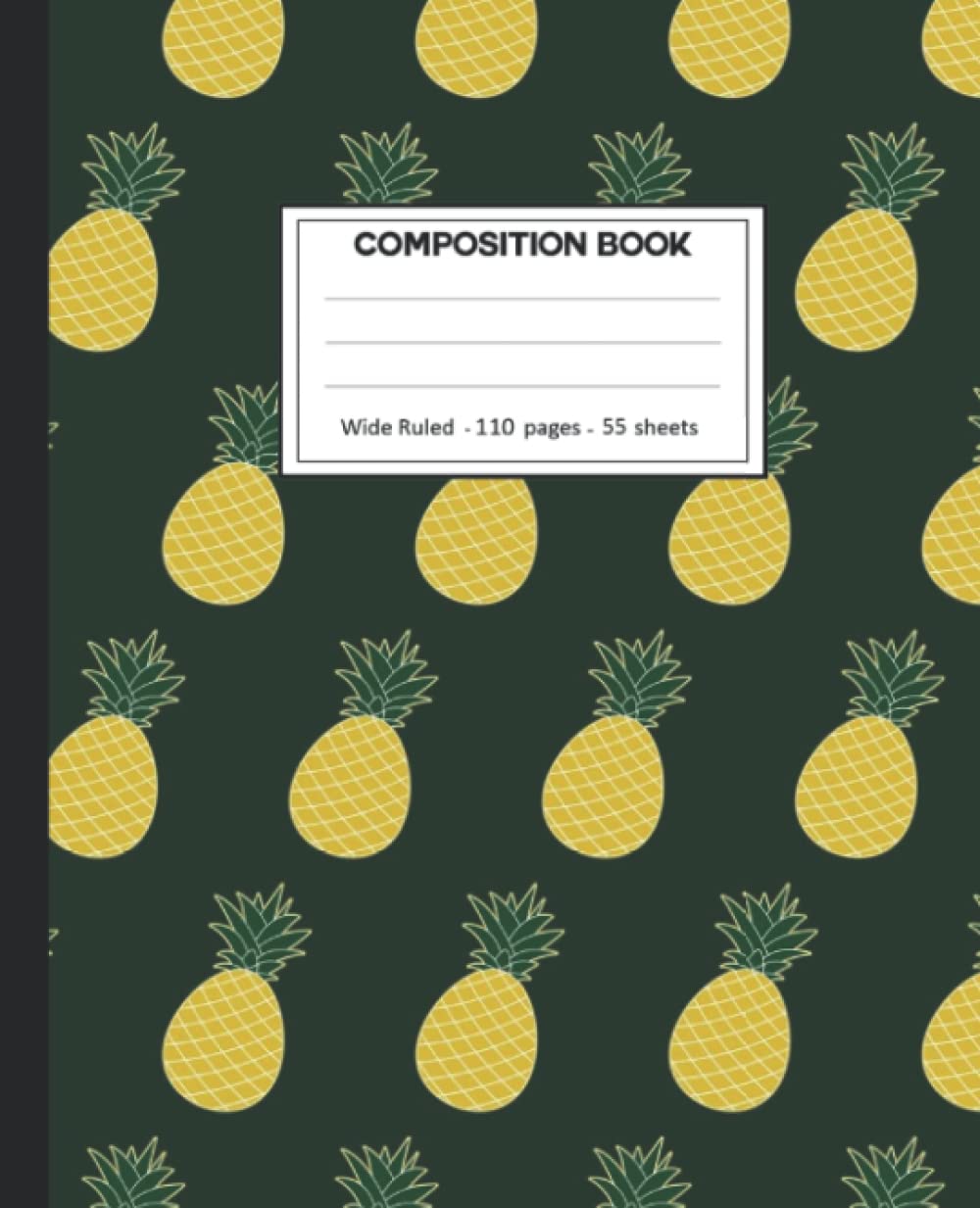 Composition Notebook: College Ruled: 110+ Lined Pages Writing Journal: Pineapple on White. baixar o livro de graça