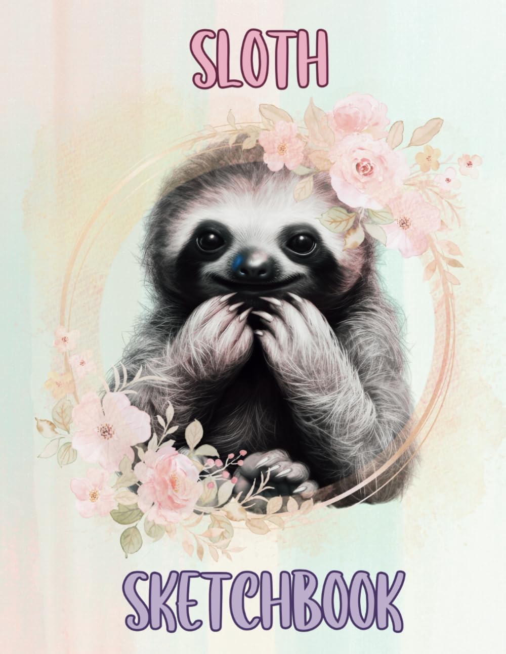 ler totalmente Sloth Sketchbook: Cute Sloth Notebook For Drawing, Sketching, Doodling, Writing, Scribbling, Painting, Large Blank Paper Journal For Kids, Teens, Adults, Girls, Boys