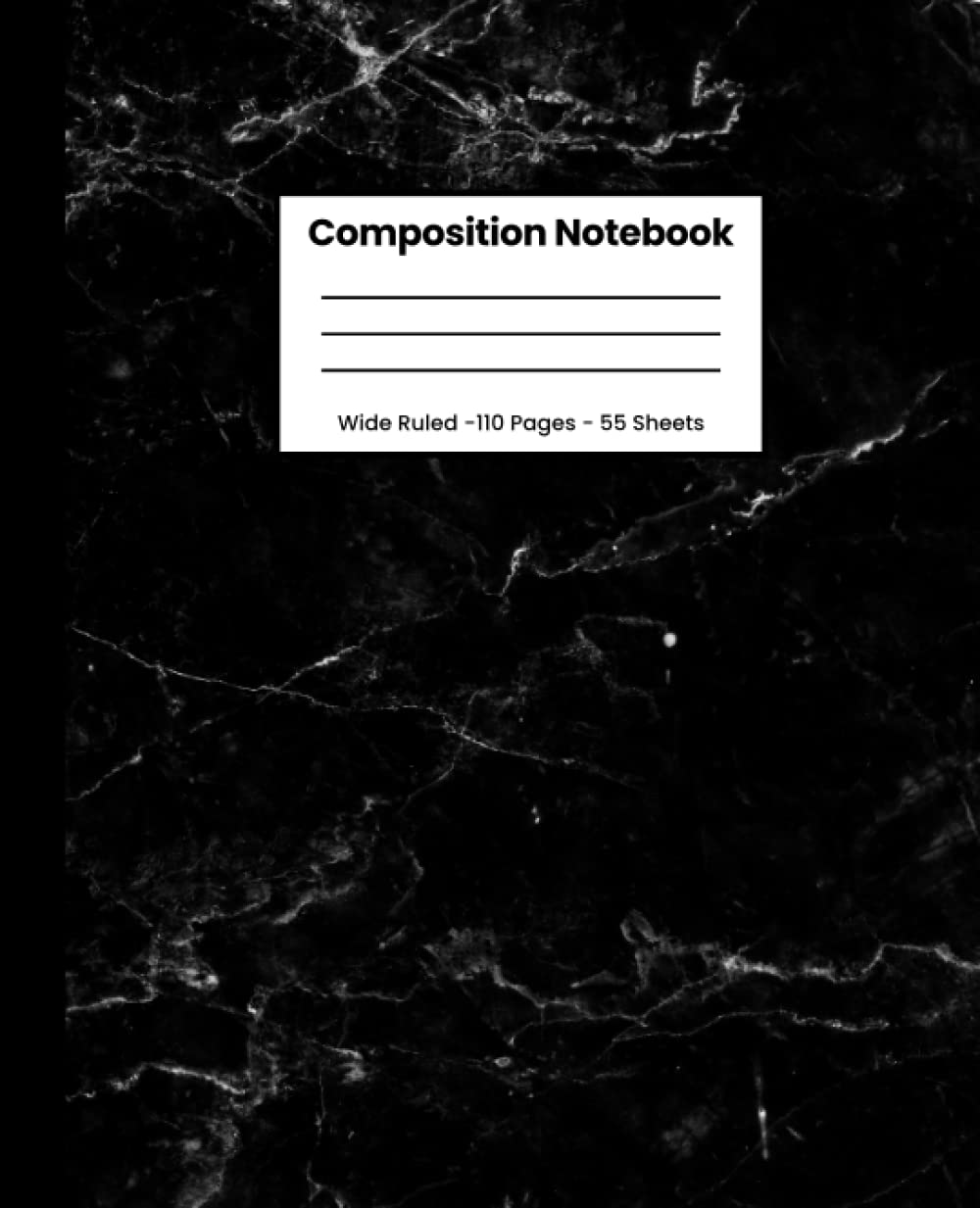 Composition Notebook Black Marble: Wide Ruled Notebook for School, Notebook for Kids, Teens, and Adults, 110 Pages 7.5X9.25 Inches baixar o livro de graça
