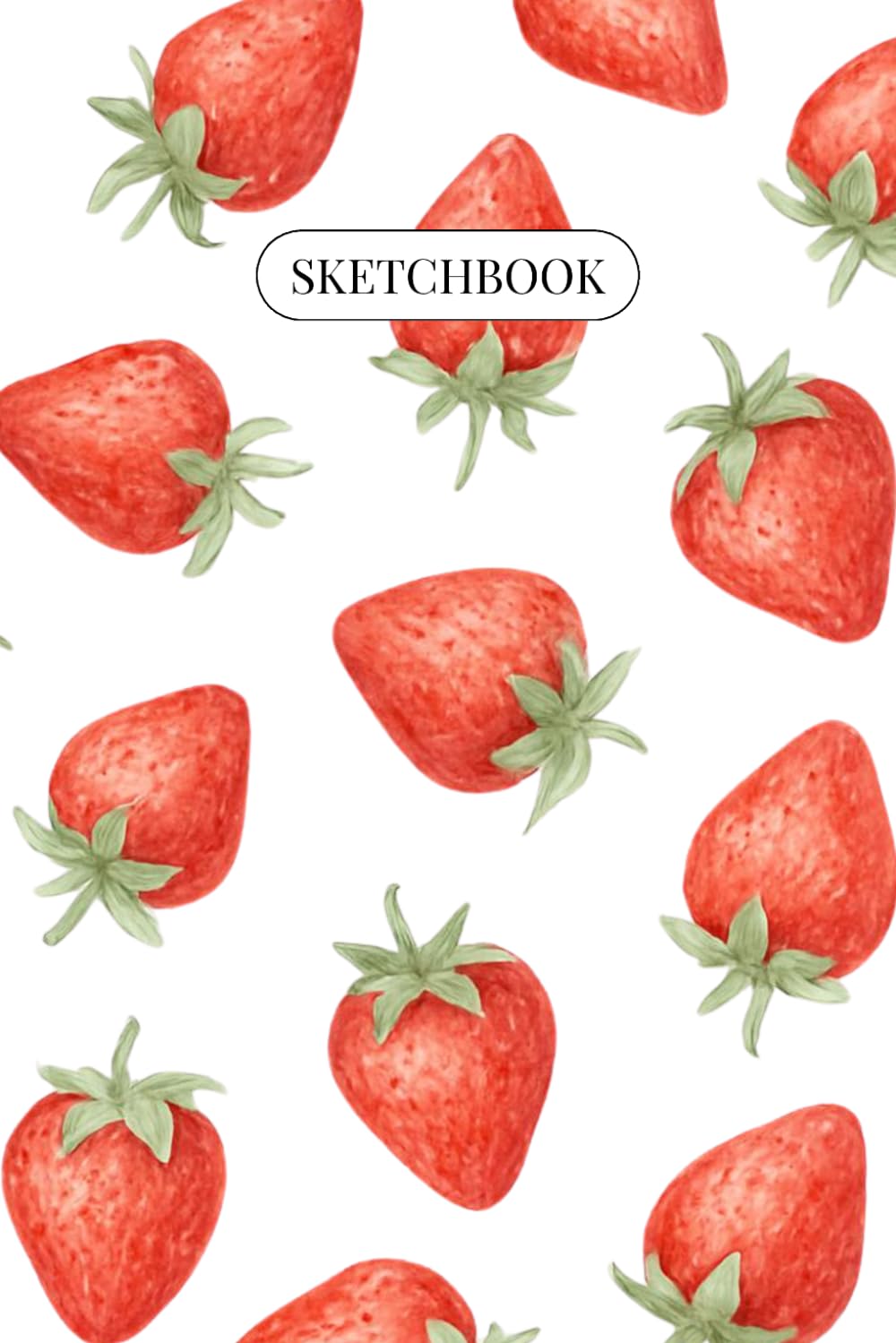 ler totalmente Simply Strawberry Sketchbook (Compact): 110 Blank Pages | 6 in x 9 in / 15.24 cm x 22.86 cm | Matte Paperback Cover