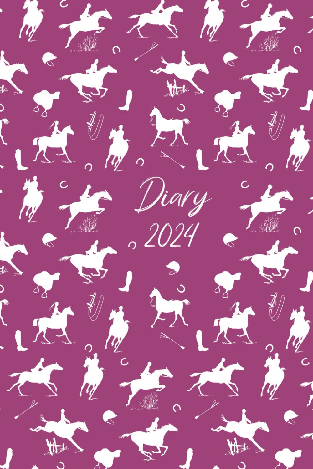 ler totalmente Horse Diary 2024 - Pink: The perfect gift for Equestrians