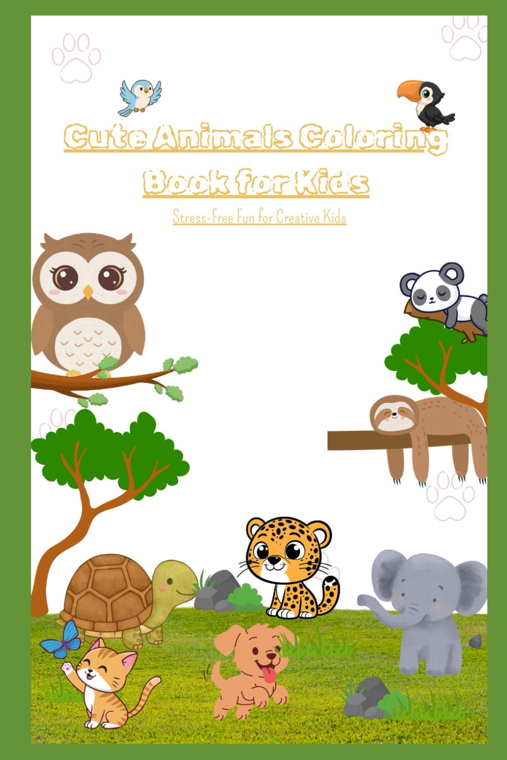 Cute Animals Coloring Book for Kids: Stress-Free Fun for Creative Kids (Puffy Pals Coloring Book – Volume 1) (Portuguese Edition) baixar o livro de graça