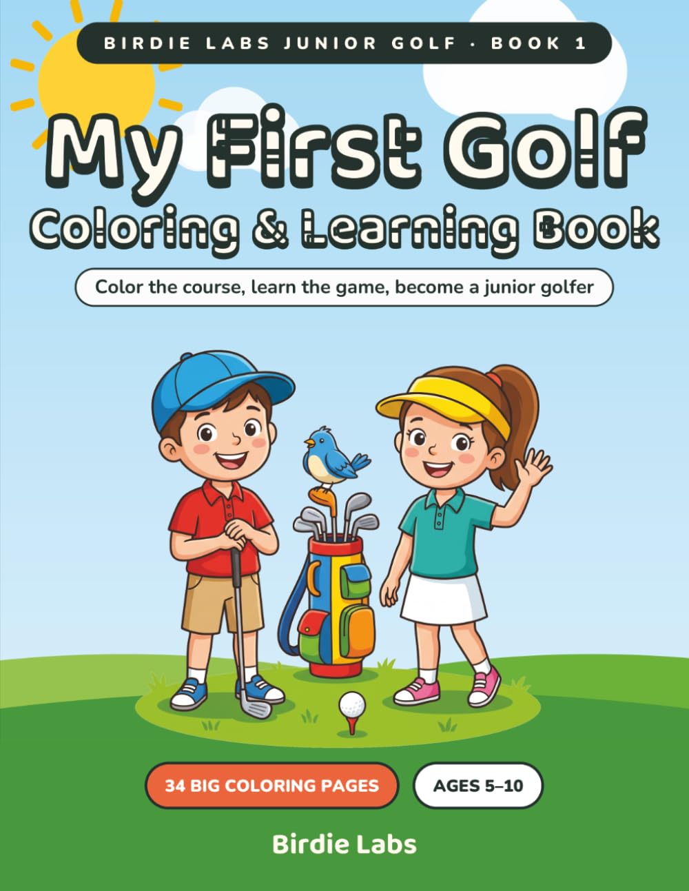capítulo por capítulo baixar My First Golf Coloring & Learning Book: Color the Course, Learn the Game, and Become a Junior Golfer - 34 Big Coloring Pages for Kids Ages 5-10