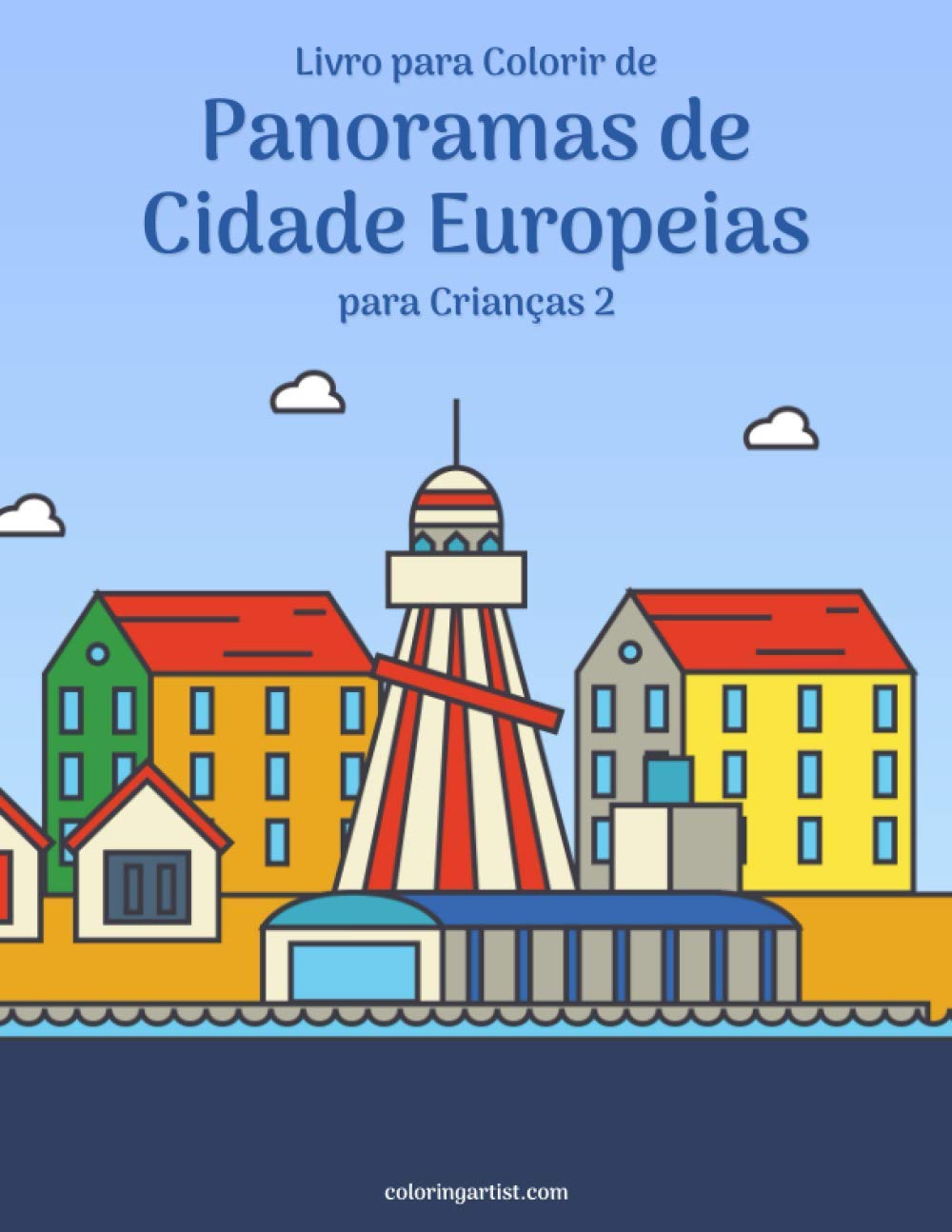 ler totalmente Livro para Colorir de Panoramas de Cidade Europeias para Crianças 2