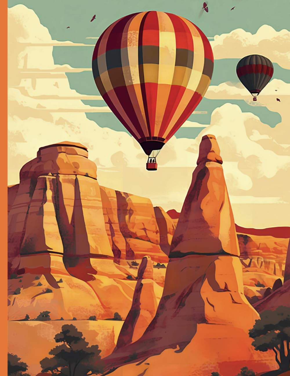 Cappadocia Dreamscapes Notebook - Colorful Balloons and Mountains, 8.5 x 11 College Ruled, 110 Pages: Turkish journal - Turkey composition book baixar o livro de graça