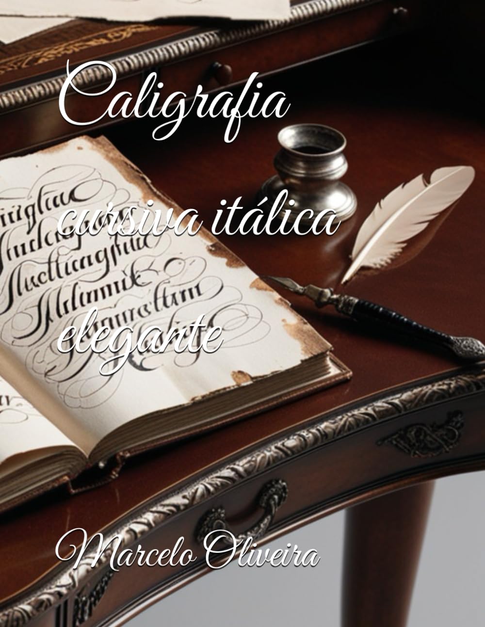 ler totalmente Caligrafia cursiva itálica elegante