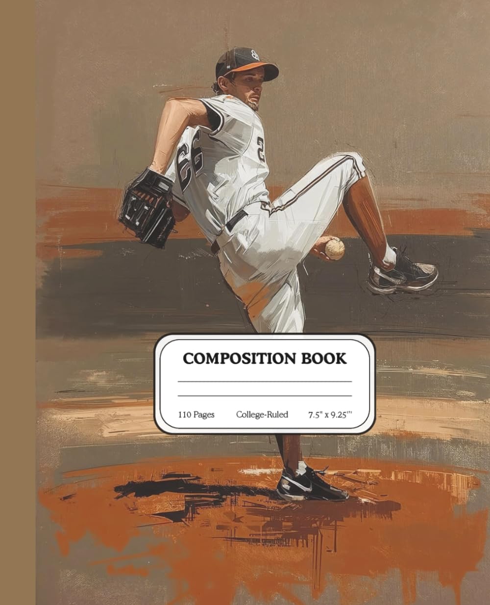 Pitcher Windup Baseball Notebook | Classic Throwing Motion Journal | Sports Composition Book for Students Players and Fans: Lined writing pages... focus, discipline, and athletic determination baixar livro de graça