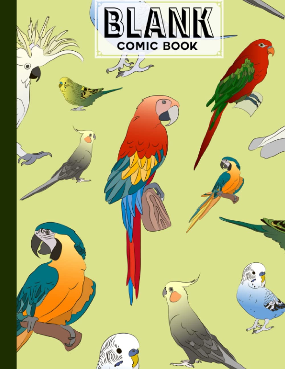 Blank Comic Book: Premium Parrots Cover Blank Comic Book, Create Your Own Story, Journal, Notebook, Sketchbook for Kids and Adults, 120 Pages - Size 8.5" x 11" Notebook by Gesine Schultz baixar livro de graça