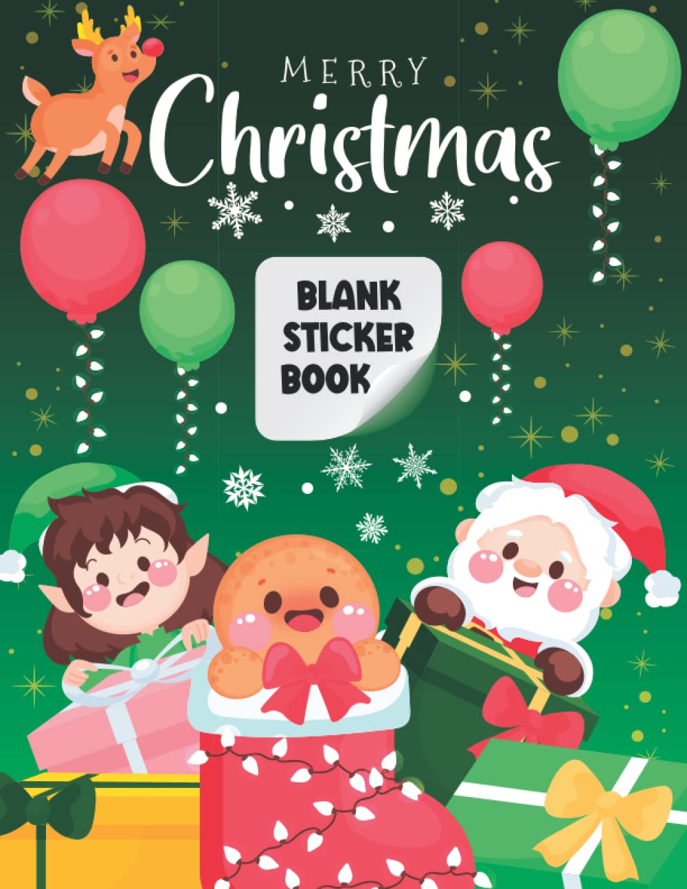 capítulo por capítulo baixar Merry Christmas Blank Sticker Book: Happy Christmas Day Activity Blank Sticker Book For Kids Ages 4-8 - A Cute and Funny Kids Blank