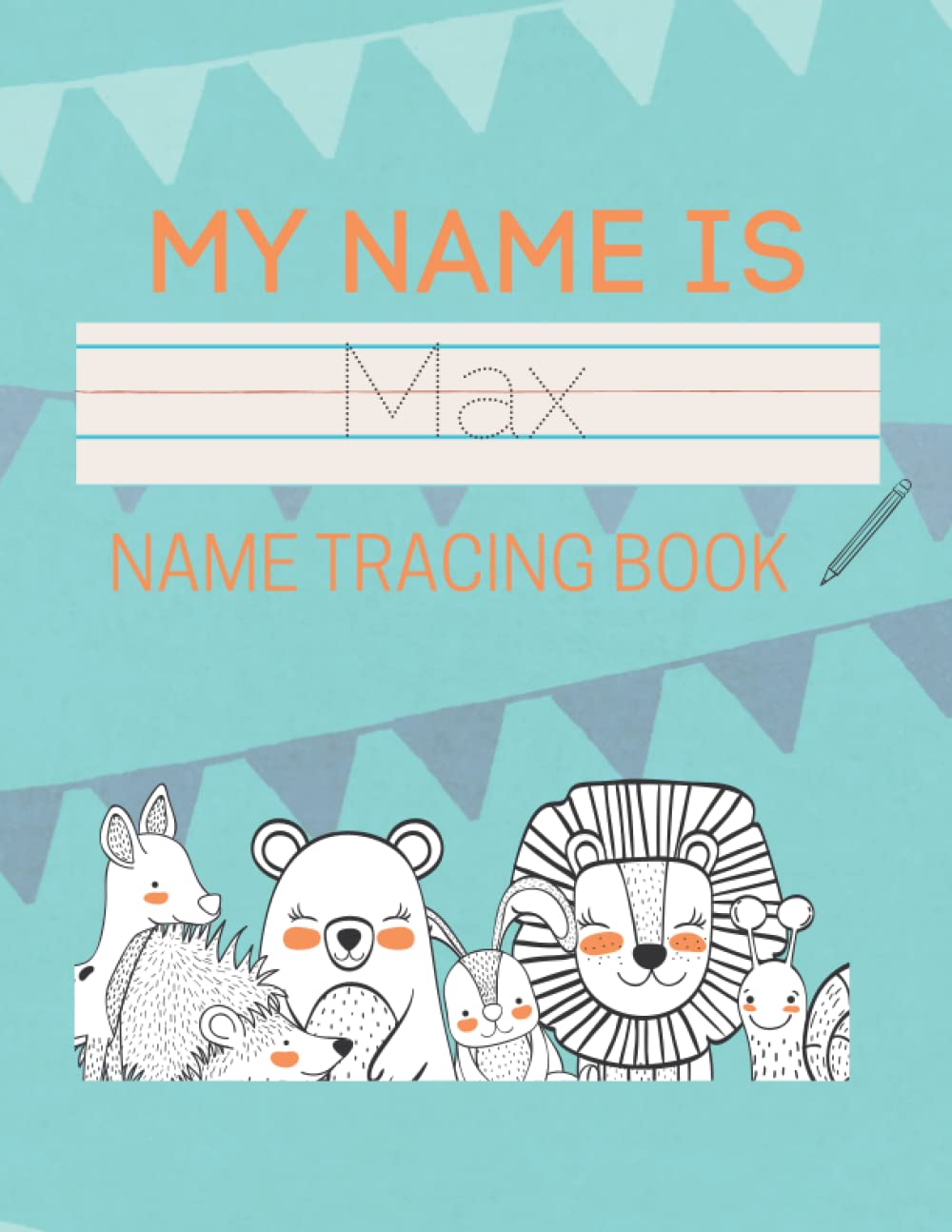 ler totalmente Max Name Tracing Book: 50 Pages of custom name tracing. Learn to write your name with this personalized name tracing book for kids. Pre-K and Kindergarten practice workbook.