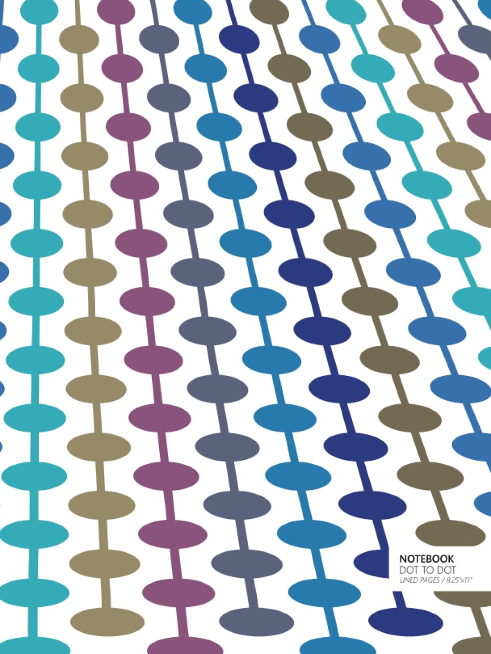 ler totalmente Dot To Dot Notebook - Lined Pages - 8.25" x 11": (Azure Path Edition) Large Hard Cover 192 pages (8.25 x 11 inches / 20.96 x 27.94cm / Near A4)