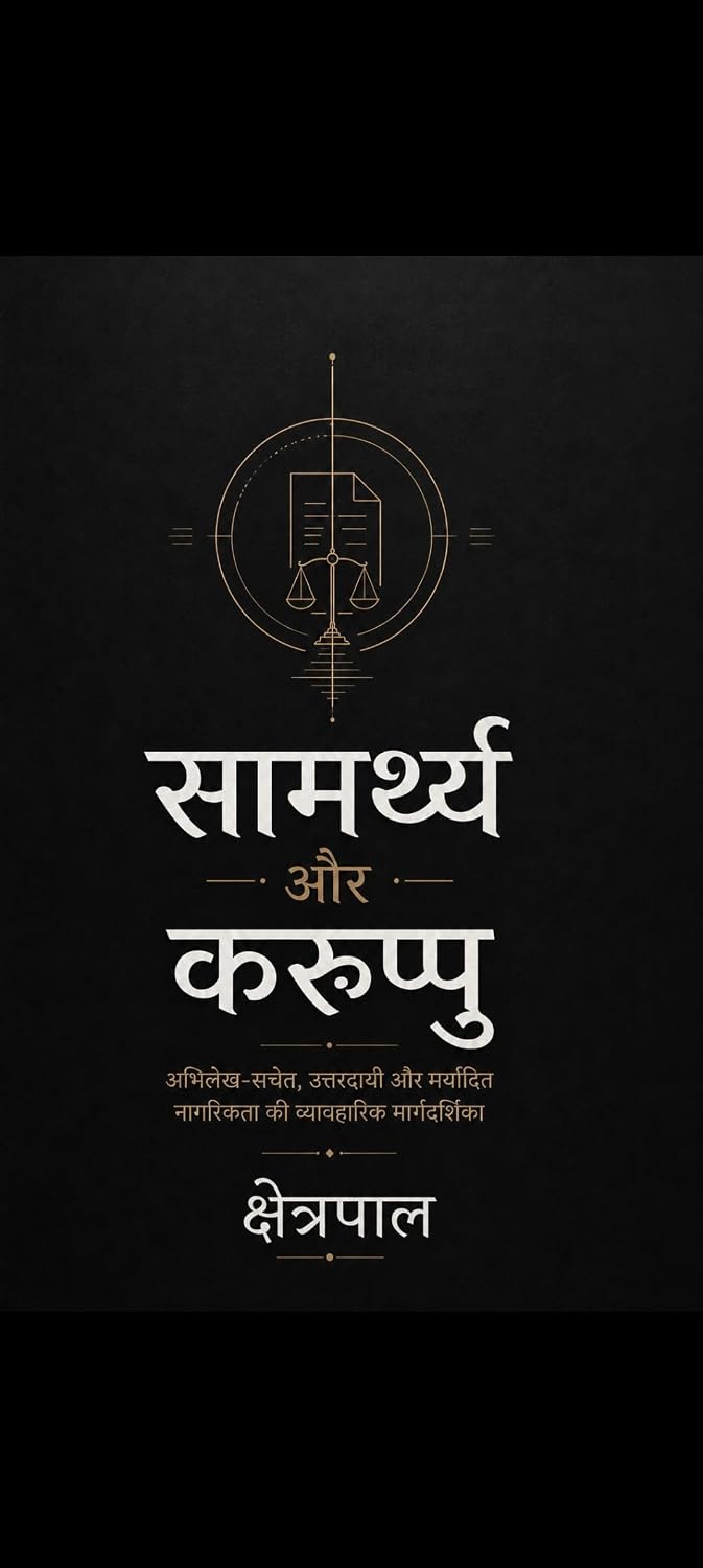 ler totalmente सामर्थ्य और करुप्पु: सत्य, प्रमाण, काल-क्रम और मंच-योग्यता की व्यावहारिक पद्धति (Hindi Edition)