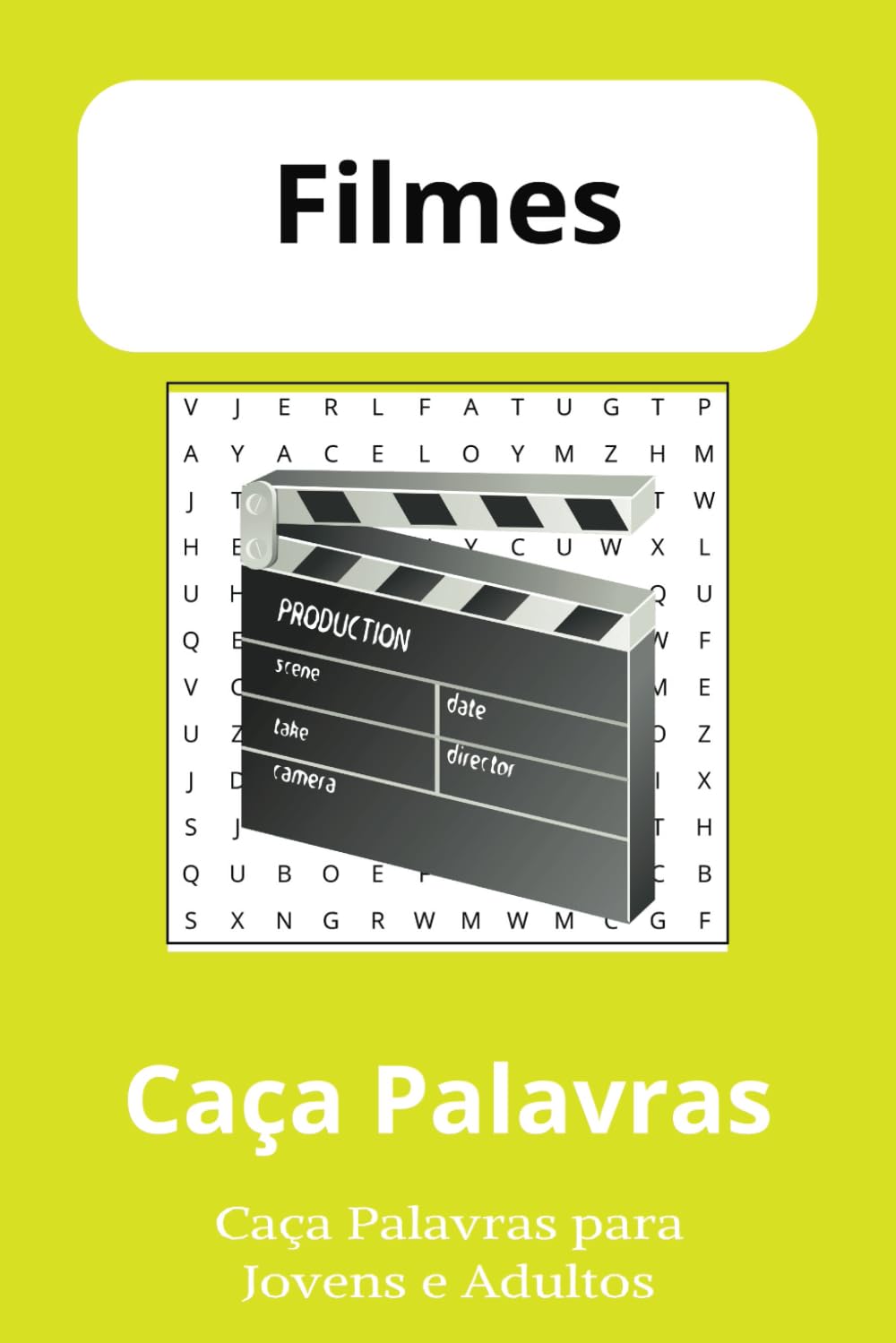 ler totalmente Caça-Palavras Filmes 55 Desafios: Uma coleção de caça-palavras 6x9 com 495 palavras únicas sobre tema Filmes — Inclui soluções nas páginas finais