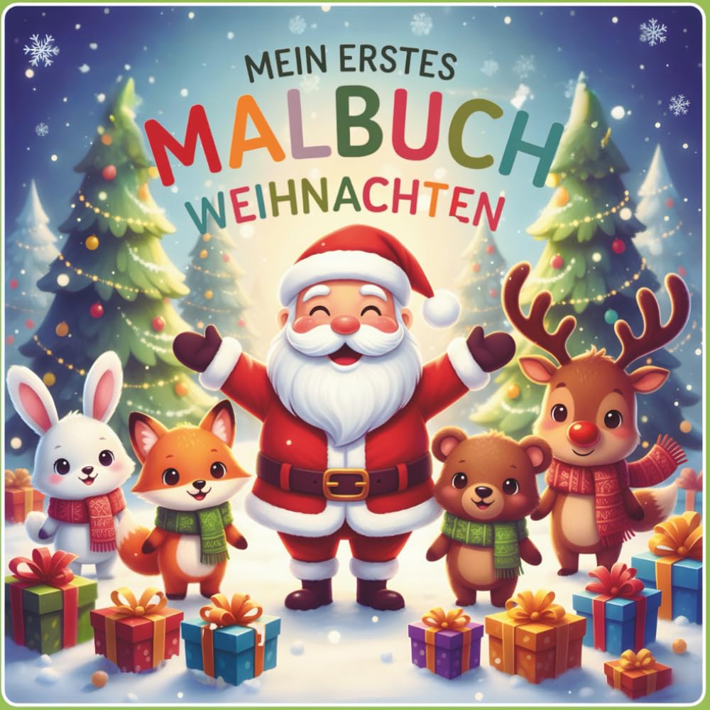 ler totalmente Mein erstes dickes Malbuch Weihnachten: Weihnachtsmalbuch für Kinder ab 2 Jahre | 55 Einfache Bilder zum Ausmalen für Kleinkinder | Malvorlagen für... Winter- und Weihnachtszeit (German Edition)