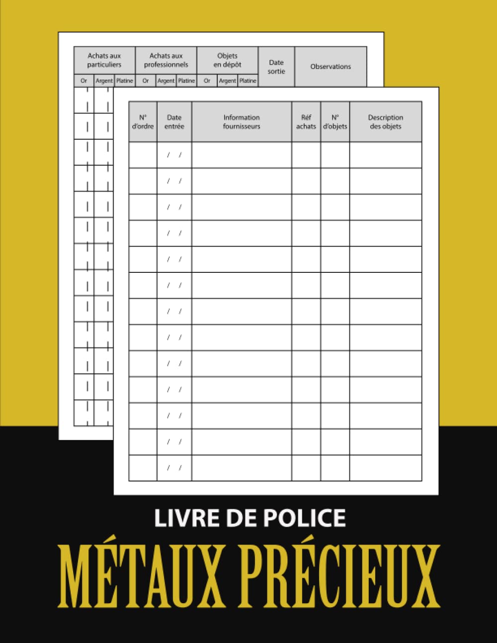 capítulo por capítulo baixar Livre de Police Métaux Précieux: Registre de police pour pour bijouterie, joaillerie, orfèvrerie, horlogerie et négociants de métaux précieux qui au code général des impôts.