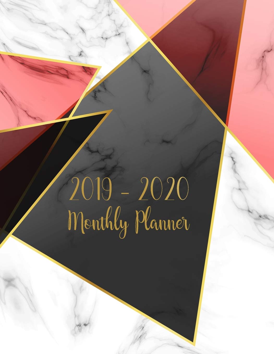 2019-2020 Monthly Planner: Two Year - Monthly Calendar Planner - 24 Months Jan 2019 to Dec 2020 For Academic Agenda Schedule Organizer Logbook and Journal Notebook Planners - Gold Marble Cover baixar o livro de graça
