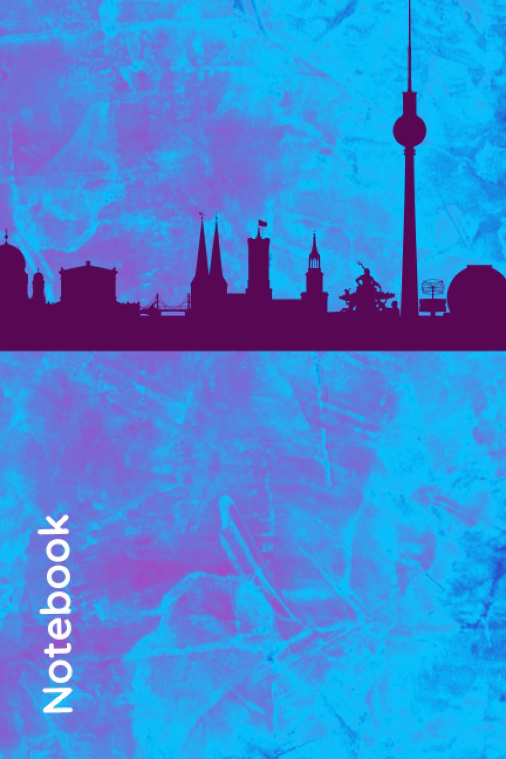 Berlin Notebook: Berlin Style Black and White Blank Lined Notebook (Portuguese Edition) baixar livro de graça