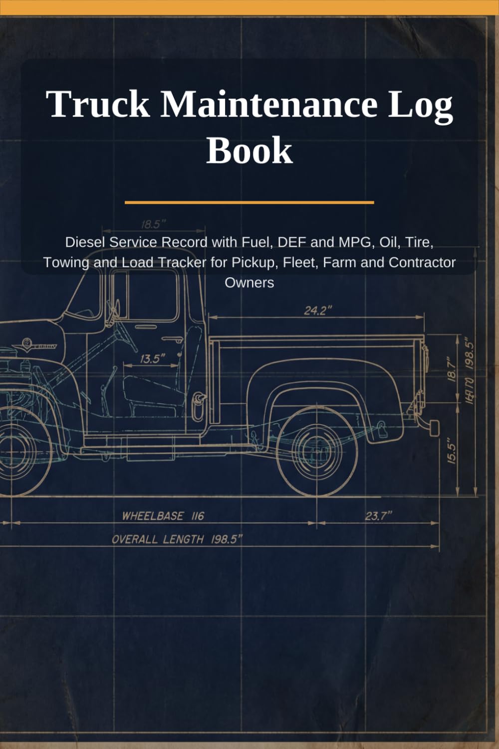 Truck Maintenance Log Book: Diesel Service Record with Fuel, DEF and MPG, Oil, Tire, Towing and Load Tracker for Pickup, Fleet, Farm and Contractor Owners baixar o livro de graça