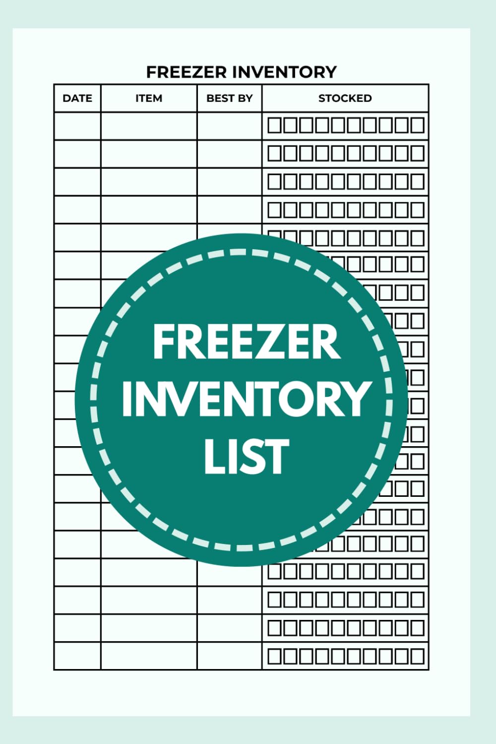 ler totalmente Freezer Food Inventory Log Book: Kitchen Storage Tracker for Frozen Foods, Dates, Best-By Details and Stock, 6x9, glossy paperback